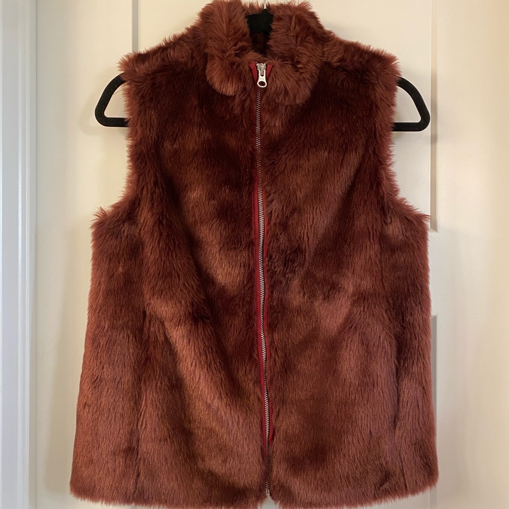 J.Crew Faux Fur vest